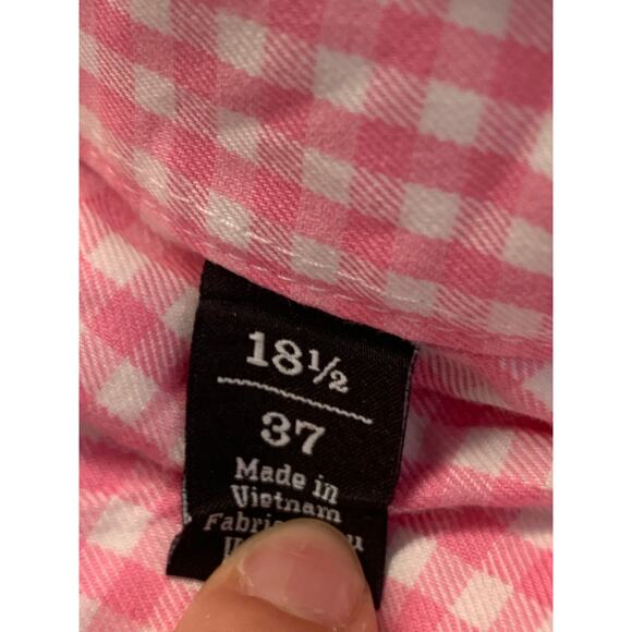 Nordstrom Men's Collared Neck Button Down Shirt Long Sleeve Pink Size Large - Picture 4 of 5